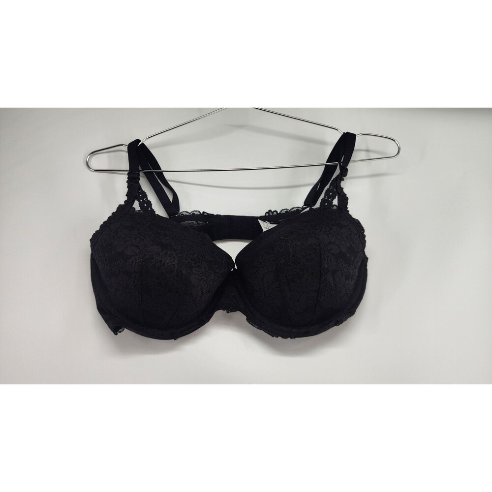 Victoria's Secret 38C Black PINK WINK Lightly Lined Balconette Bra NWT